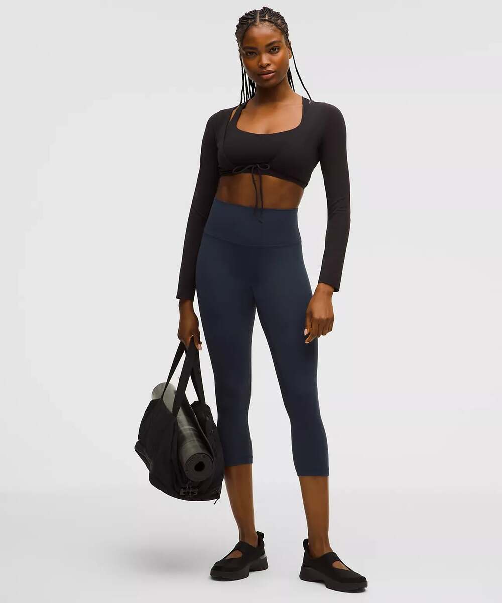 Lululemon Align High-Rise Crop 21" Navy Blue Leggings Size 6